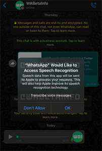 WhatsApp se brzy naučí přepis hlasových zpráv. Funkce bude využívat vzdálený engine od Applu